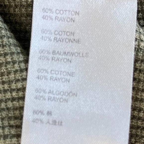 Anthropologie Pilcro Dolman Short Sleeve Waffle Knit Top Womens XS Green - Picture 12 of 12